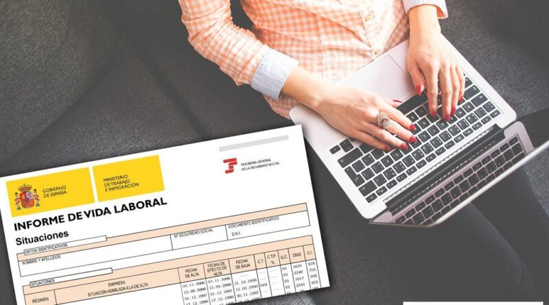 tramitar informe vida laboral online