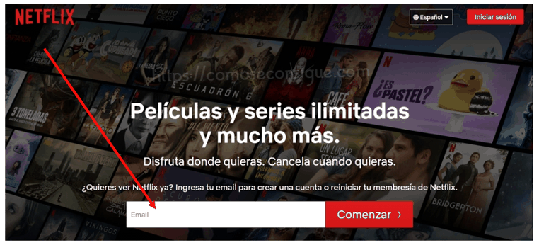 Obtener una cuenta Netflix en USA